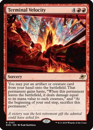 Terminal Velocity (EOE-163) - Edge of Eternities Foil - Poke-Collect