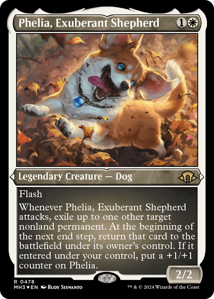 Phelia, Exuberant Shepherd (Foil Etched) (MH3-478) - Modern Horizons 3 Foil - Poke-Collect