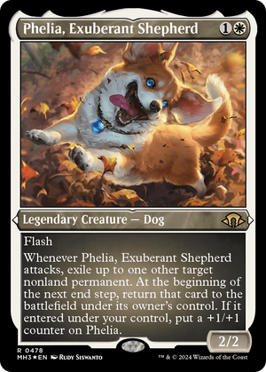 Phelia, Exuberant Shepherd (Foil Etched) (MH3-478) - Modern Horizons 3 Foil - Poke-Collect