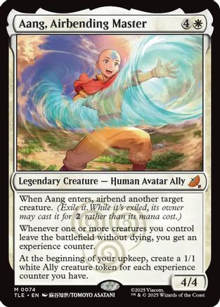 Aang, Airbending Master (TLE-074) - Avatar: The Last Airbender: Eternal-Legal Foil - Poke-Collect