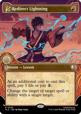 Redirect Lightning (Showcase) (TLA-343) - Avatar: The Last Airbender Foil - Poke-Collect