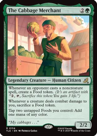 The Cabbage Merchant (TLE-134) - Avatar: The Last Airbender: Eternal-Legal Foil - Poke-Collect
