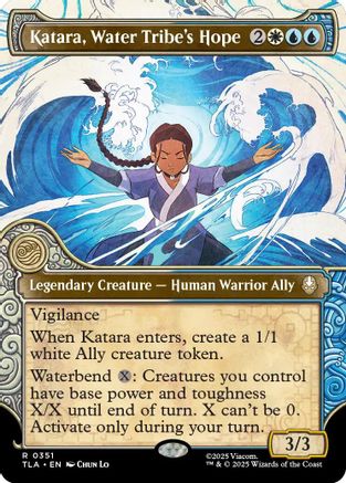 Katara, Water Tribe's Hope (Showcase) (TLA-351) - Avatar: The Last Airbender Foil - Poke-Collect