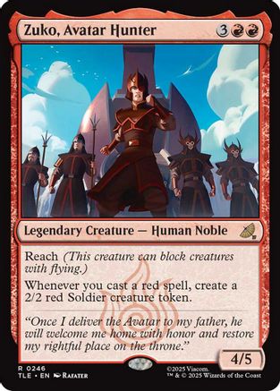 Zuko, Avatar Hunter (0246) (TLE-246) - Avatar: The Last Airbender: Eternal-Legal Foil - Poke-Collect