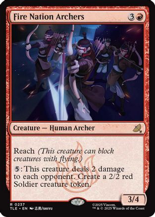 Fire Nation Archers (TLE-237) - Avatar: The Last Airbender: Eternal-Legal Foil - Poke-Collect