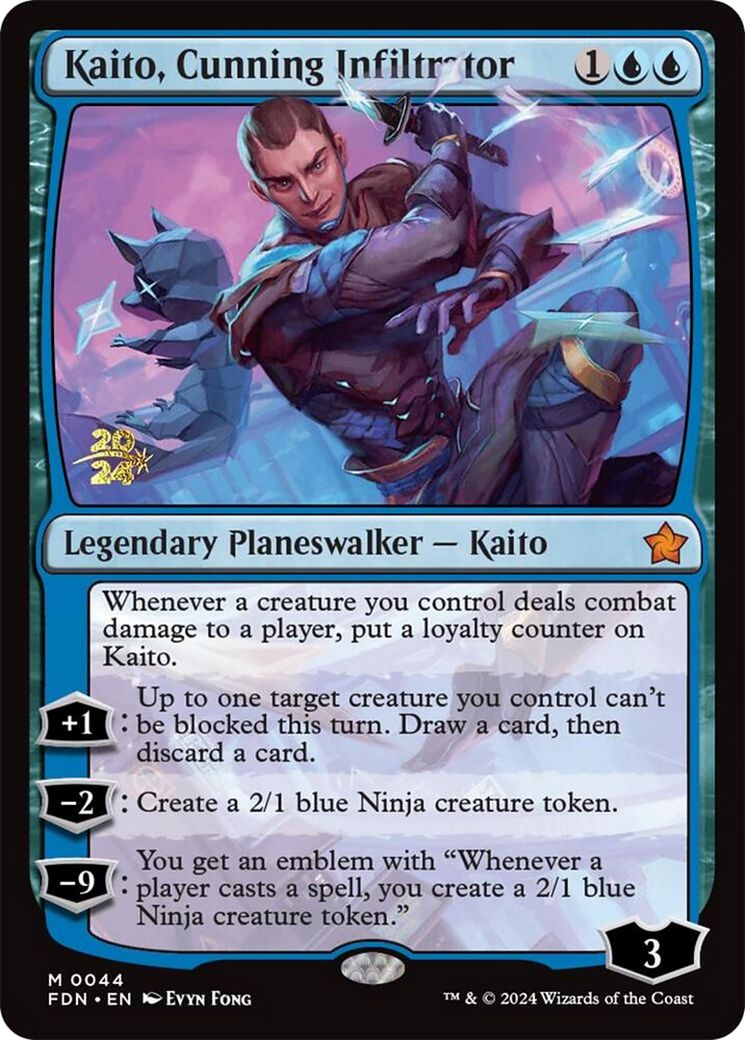Kaito, Cunning Infiltrator (PRE-044) - Foundations Promos Foil - Poke-Collect