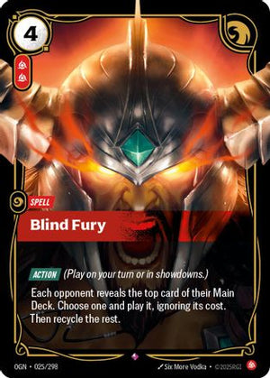 Blind Fury (025/298) - Origins Foil - Poke-Collect