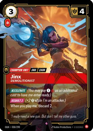 Jinx - Demolitionist (030/298) - Origins Foil - Poke-Collect