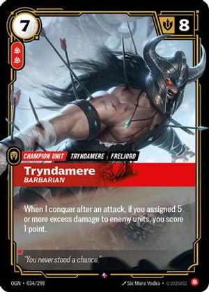 Tryndamere - Barbarian (034/298) - Origins Foil - Poke-Collect