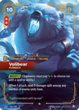 Volibear - Furious (041/298) - Origins Foil - Poke-Collect