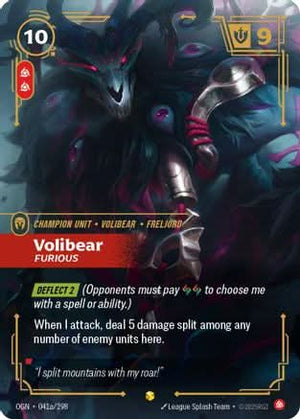 Volibear - Furious (Alternate Art) (041a/298) - Origins Foil - Poke-Collect