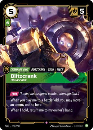 Blitzcrank - Impassive (067/298) - Origins Foil - Poke-Collect
