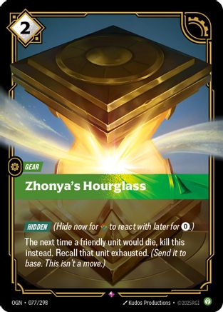 Zhonya's Hourglass (077/298) - Origins Foil - Poke-Collect