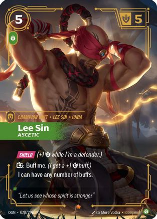 Lee Sin - Ascetic (078/298) - Origins Foil - Poke-Collect