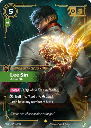 Lee Sin - Ascetic (Alternate Art) (078a/298) - Origins Foil - Poke-Collect