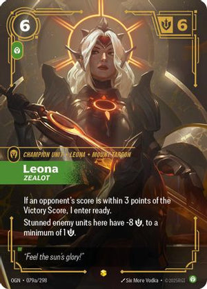 Leona - Zealot (Alternate Art) (079a/298) - Origins Foil - Poke-Collect