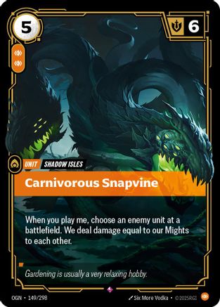 Carnivorous Snapvine (149/298) - Origins Foil - Poke-Collect
