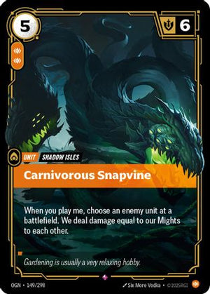 Carnivorous Snapvine (149/298) - Origins Foil - Poke-Collect