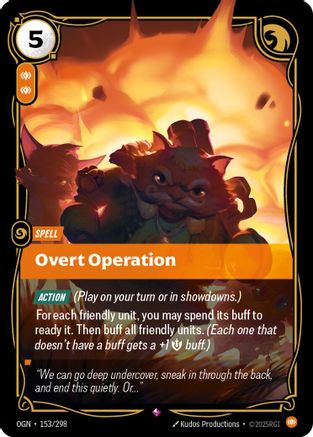 Overt Operation (153/298) - Origins Foil - Poke-Collect