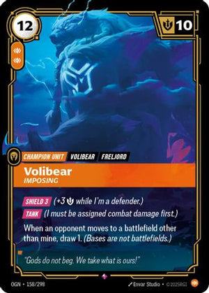 Volibear - Imposing (158/298) - Origins Foil - Poke-Collect