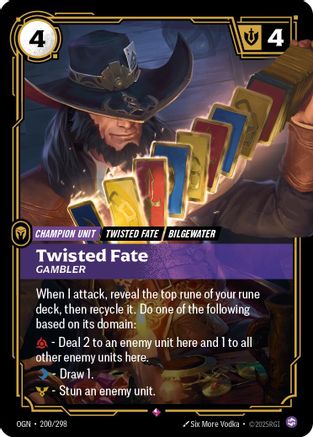Twisted Fate - Gambler (200/298) - Origins Foil - Poke-Collect