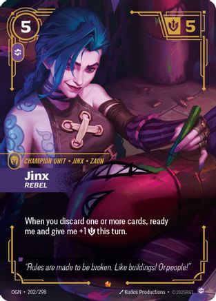 Jinx - Rebel (202/298) - Origins Foil - Poke-Collect