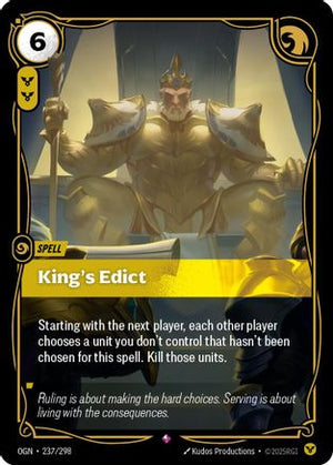 King's Edict (237/298) - Origins Foil - Poke-Collect