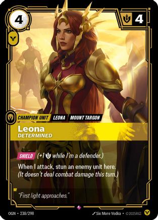 Leona - Determined (238/298) - Origins Foil - Poke-Collect