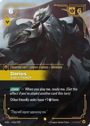 Darius - Executioner (Alternate Art) (243a/298) - Origins Foil - Poke-Collect