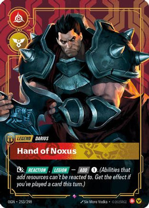 Darius - Hand of Noxus (253/298) - Origins Foil - Poke-Collect
