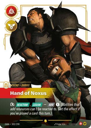 Darius - Hand of Noxus (Showcase) (302/298) - Origins Foil - Poke-Collect
