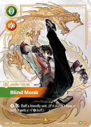 Lee Sin - Blind Monk (Showcase) (304/298) - Origins Foil - Poke-Collect