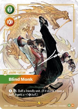 Lee Sin - Blind Monk (Signature) (304*/298) - Origins Foil - Poke-Collect