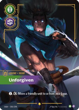 Yasuo - Unforgiven (Showcase) (305/298) - Origins Foil - Poke-Collect