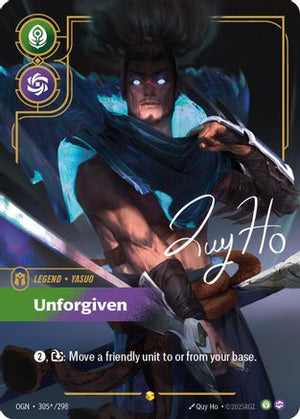 Yasuo - Unforgiven (Signature) (305*/298) - Origins Foil - Poke-Collect