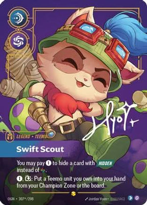 Teemo - Swift Scout (Signature) (307*/298) - Origins Foil - Poke-Collect