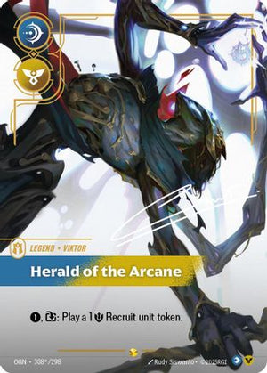 Viktor - Herald of the Arcane (Signature) (308*/298) - Origins Foil - Poke-Collect