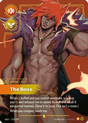 Sett - The Boss (Showcase) (310/298) - Origins Foil - Poke-Collect
