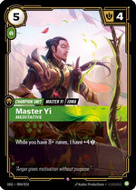 Master Yi - Meditative (004/024) - Origins Proving Grounds - Poke-Collect