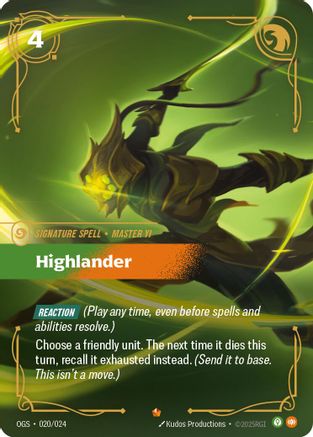 Highlander (020/024) - Origins Proving Grounds - Poke-Collect