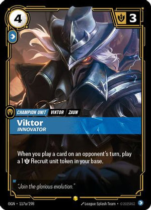 Viktor - Innovator (Alternate Art) (117a/298) - Origins Foil - Poke-Collect