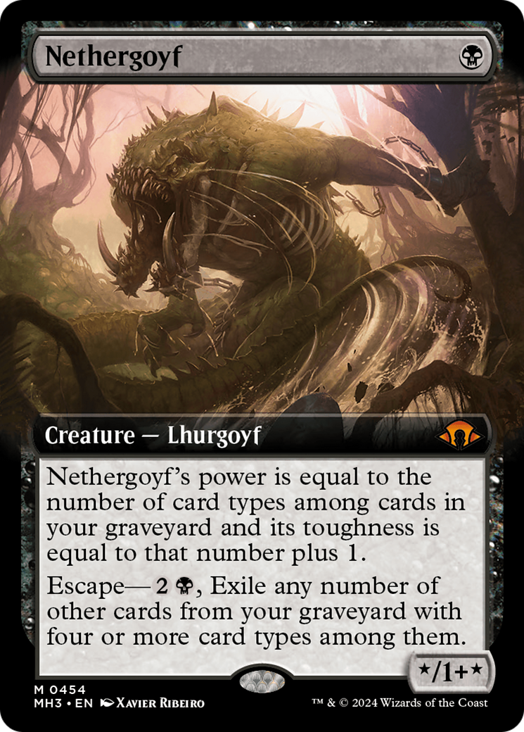 Nethergoyf (Extended Art) (MH3-454) - Modern Horizons 3: (Extended Art) - Poke-Collect