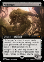 Nethergoyf (Extended Art) (MH3-454) - Modern Horizons 3: (Extended Art) Foil - Poke-Collect