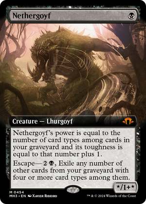 Nethergoyf (Extended Art) (MH3-454) - Modern Horizons 3: (Extended Art) Foil - Poke-Collect