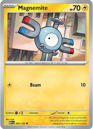 Magnemite 45 - ME01 Mega Evolution Reverse Holofoil - Poke-Collect