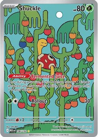 Shuckle - 136/132 136 - ME01 Mega Evolution Holofoil - Poke-Collect
