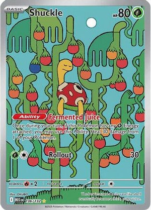 Shuckle - 136/132 136 - ME01 Mega Evolution Holofoil - Poke-Collect