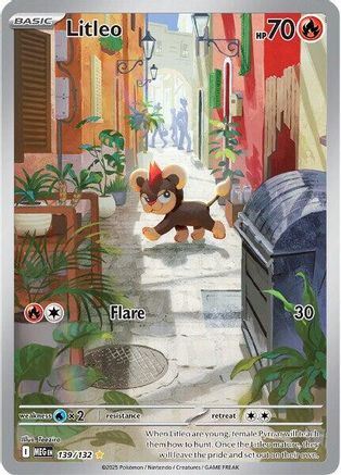 Litleo - 139/132 139 - ME01 Mega Evolution Holofoil - Poke-Collect