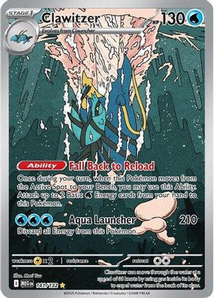 Clawitzer - 141/132 141 - ME01 Mega Evolution Holofoil - Poke-Collect