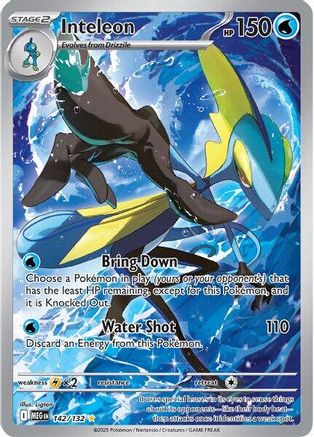 Inteleon - 142/132 142 - ME01 Mega Evolution Holofoil - Poke-Collect